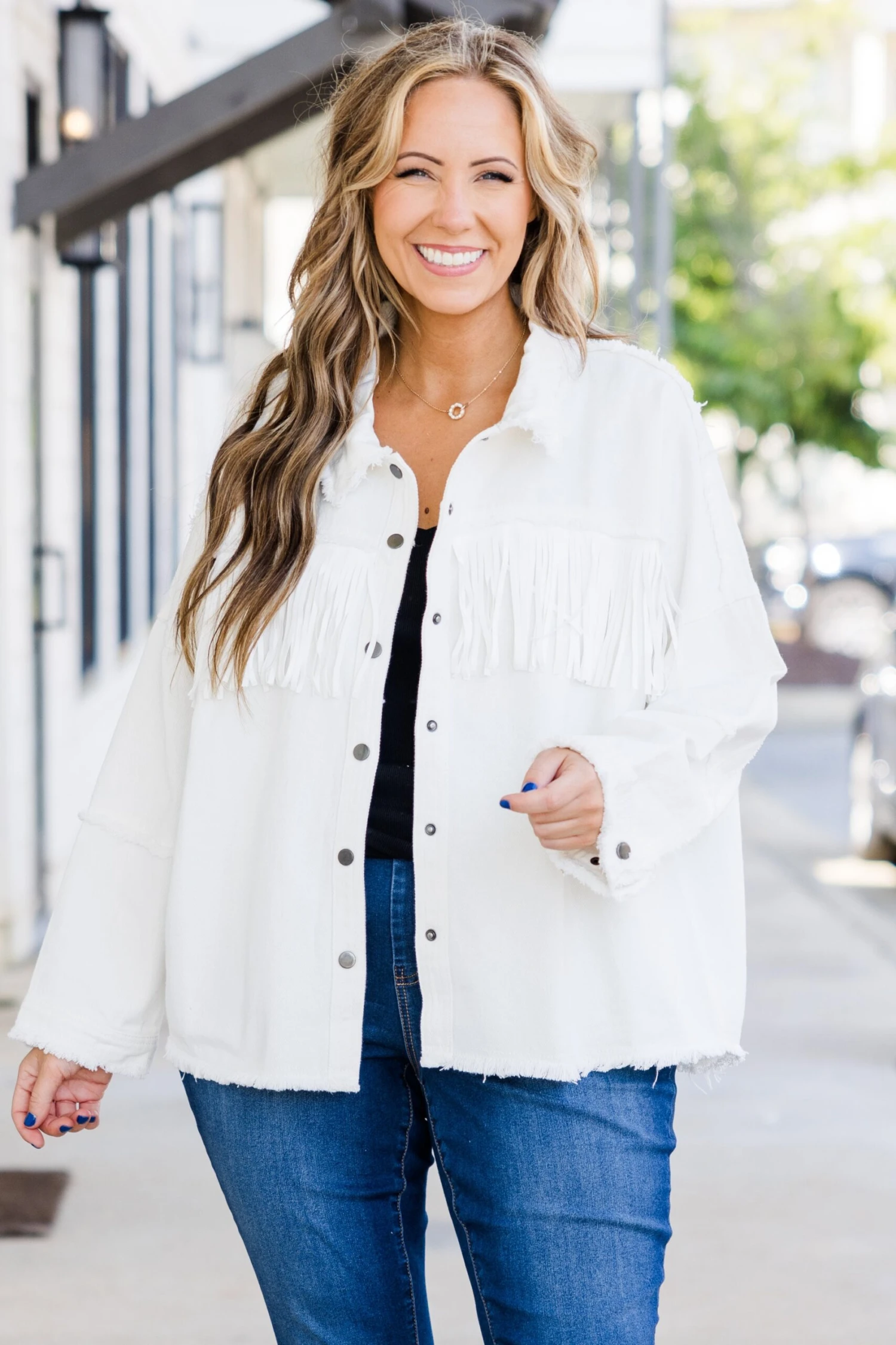 Weekend In Nashville Jacket, White 1 Weekend In Nashville Jacket, White