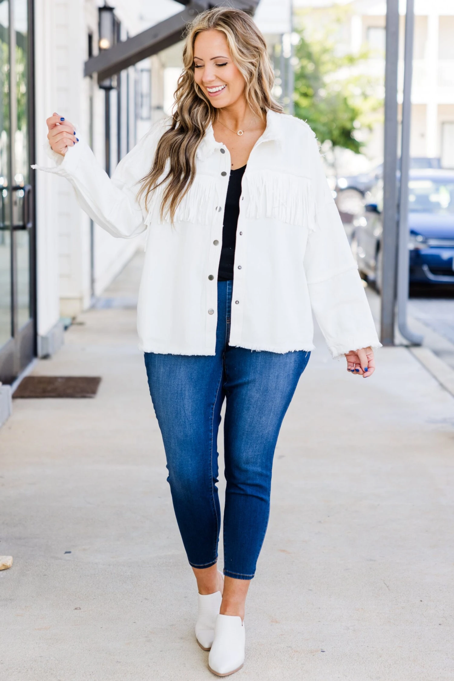 Weekend In Nashville Jacket, White 2 Weekend In Nashville Jacket, White - Image 2