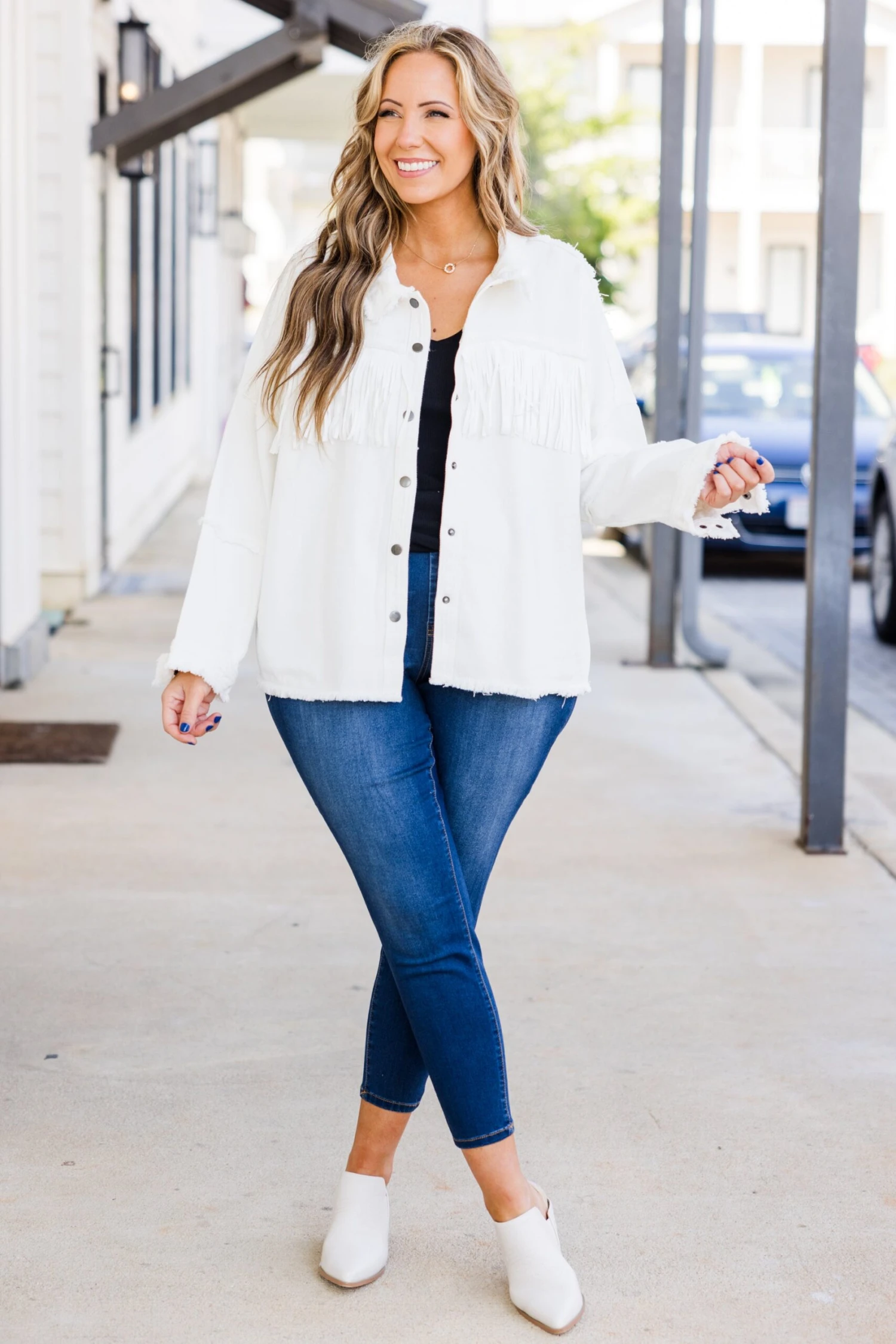 Weekend In Nashville Jacket, White 3 Weekend In Nashville Jacket, White - Image 3