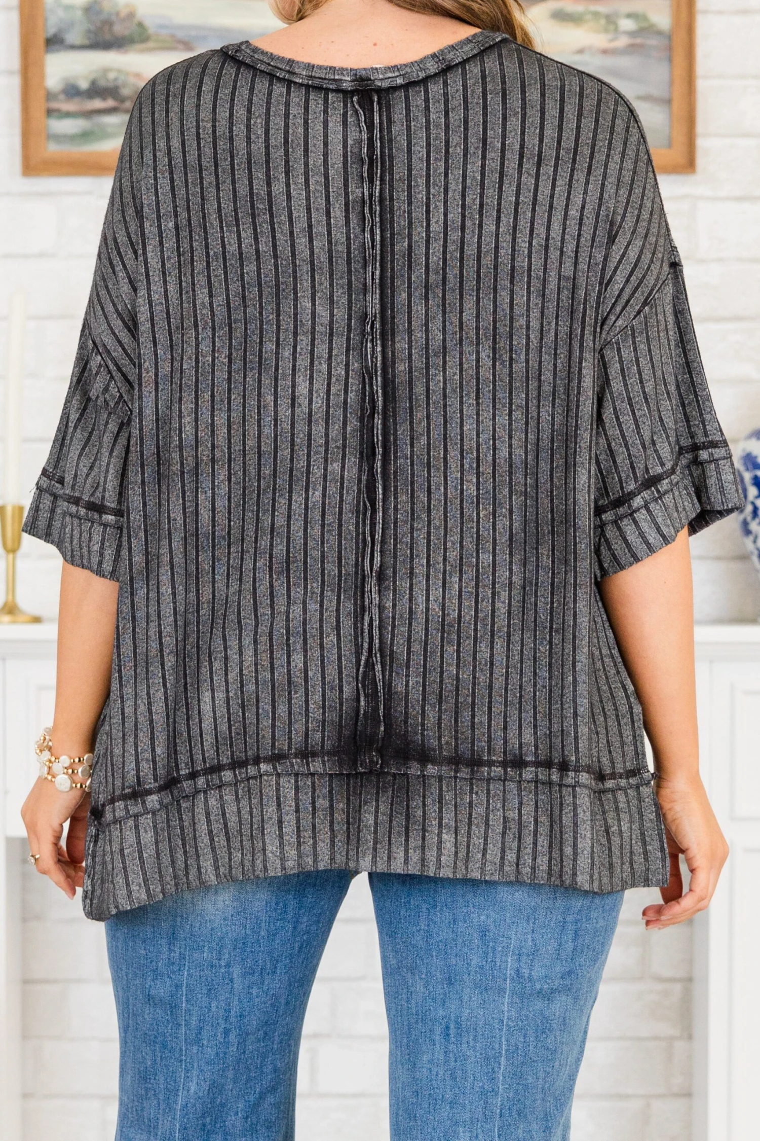 You're All Mine Top, Ash Black 5 You're All Mine Top, Ash Black - Image 5