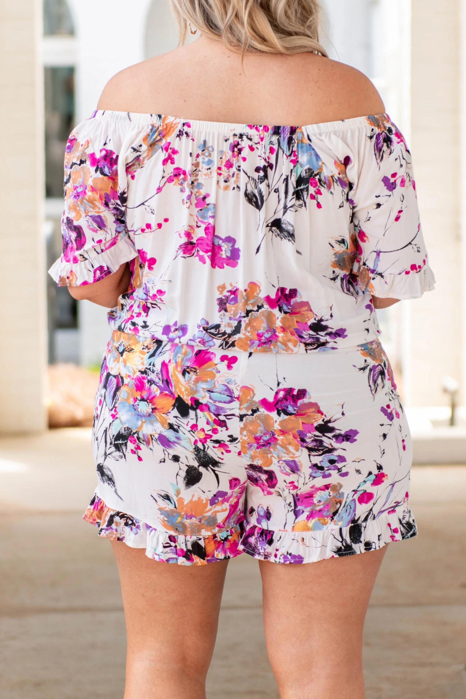 Prettiest In The Garden Romper, Pink-Royal 6 Prettiest In The Garden Romper, Pink-Royal - Image 6