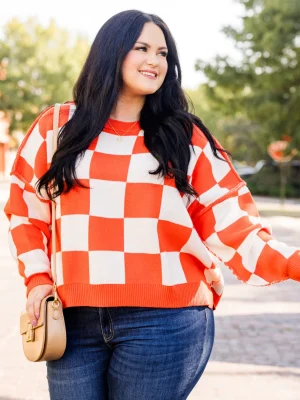 Chic Soul Store -Chic Soul Store PerfectForAPicnicSweater Orange